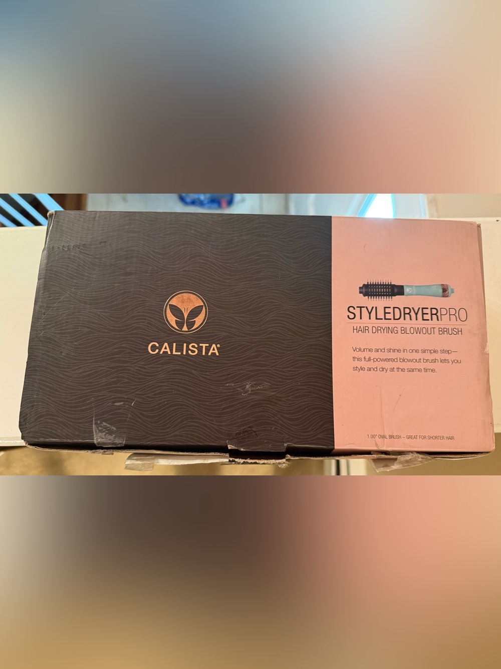 Calista Styledryer Pro Hair Drying Blowout Brush w/2 brush Attachments